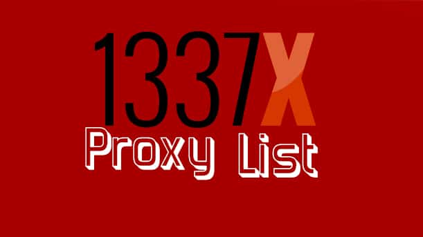 Top 1337x Proxy List and Servers update